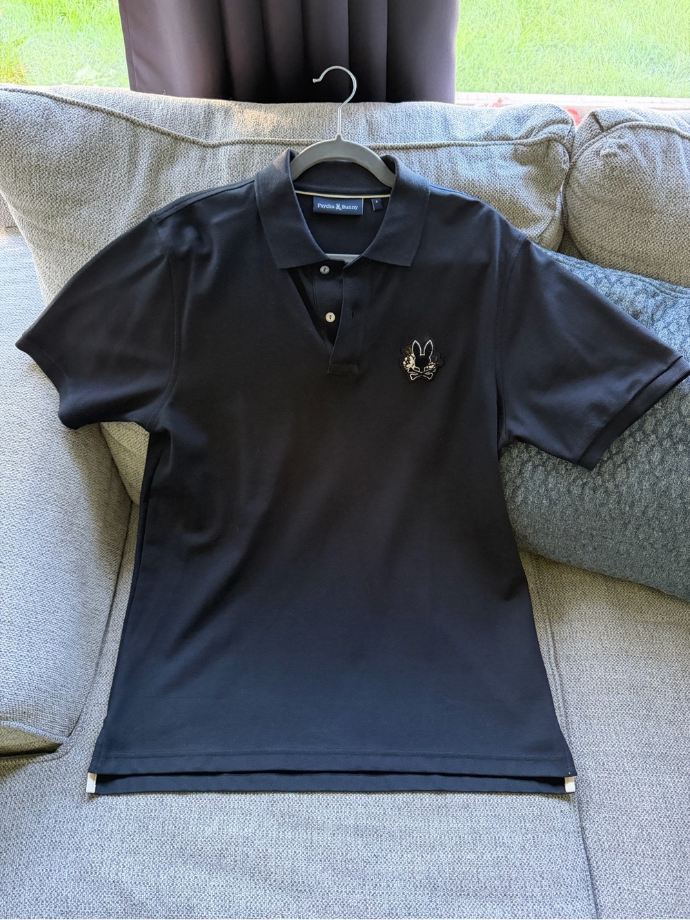 💥 NWOT Psycho Bunny 🐰 Black Polo Shirt - Embroidered Logo